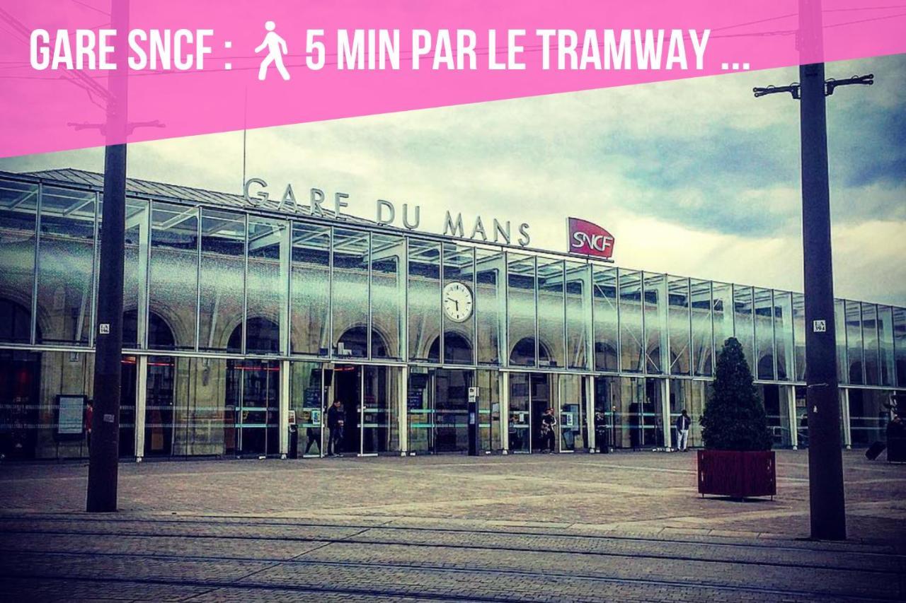 Appartamento Tramway 11 Jaures Cosy Proche Gare Le Mans Esterno foto